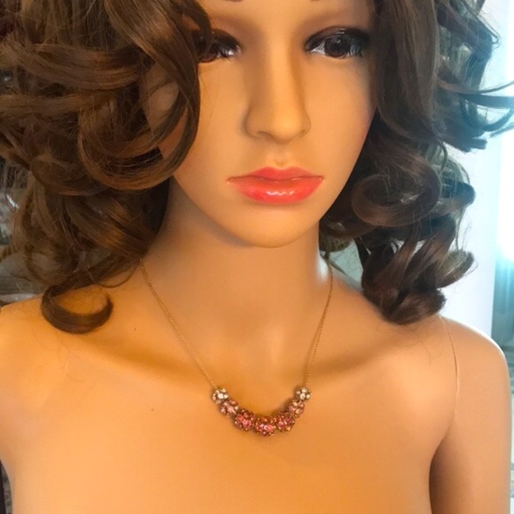 Brand New Banana Republic Pink Rhinestone Necklace